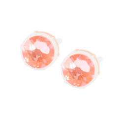 Blomdahl Medical Plastic Earrings with Rose Cystal - Algeria