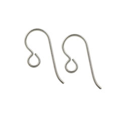 99.67% Titanium Earring Hooks, Handmade Ear Wires, Nickel Free Earring  Hooks, Hypoallergenic Wire, Replacement Earring Hooks, 1, 5, 10 Pairs 